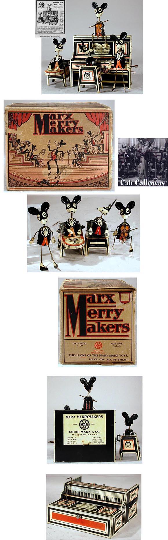 1931 Marx, Merry Makers Mouse Band in Original Box